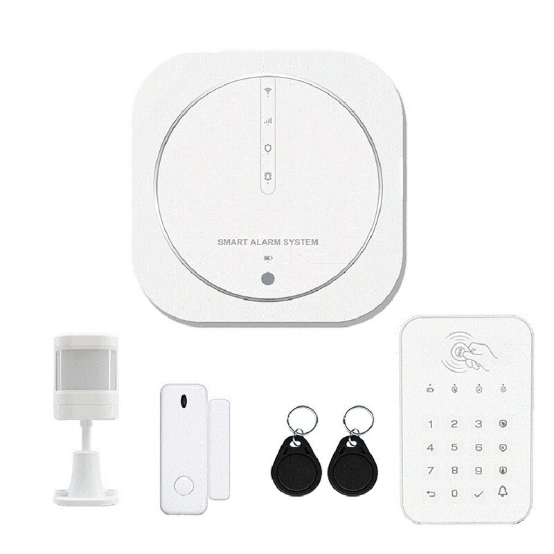 Graffiti Alarm antywłamaniowy inteligentny WIFI + GSM podwójny System alarmowy ABS bez ekranu hosta alarmu