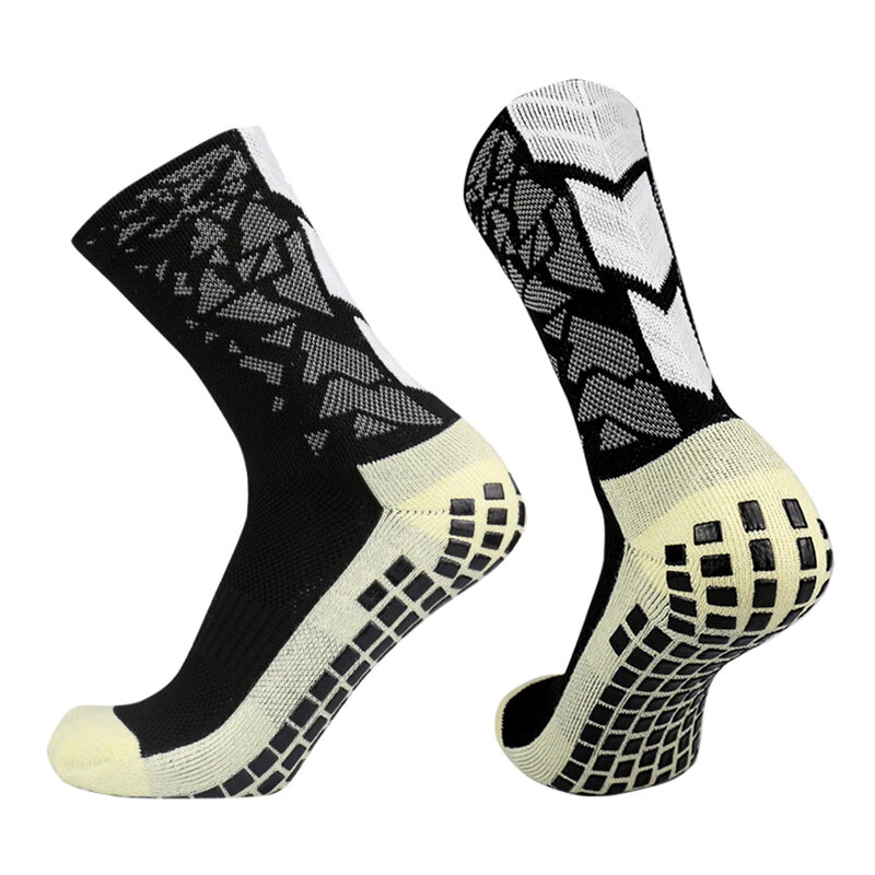 Calcetines de fútbol para hombre y mujer, medias deportivas antideslizantes, parte inferior de silicona, agarre de baloncesto