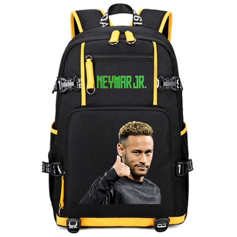 Neymar-mochila escolar con estampado de avatar para estudiantes, bolsa de viaje informal para exteriores, juvenil