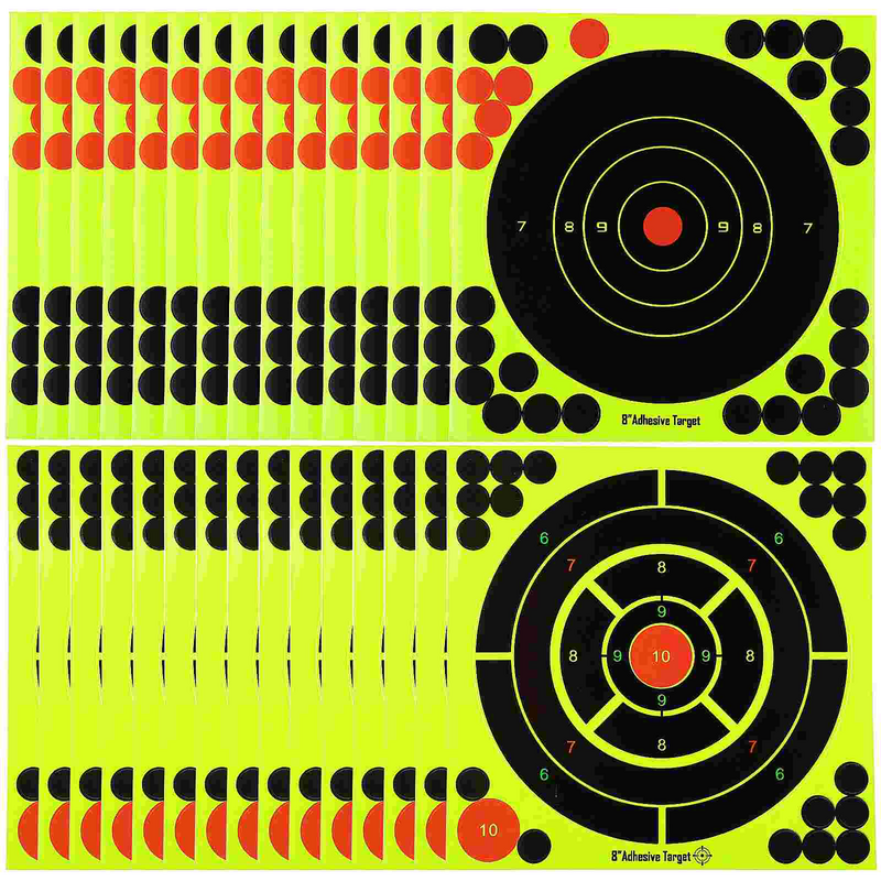 30 шт., флуоресцентные круглые наклейки для стрельбы из лука