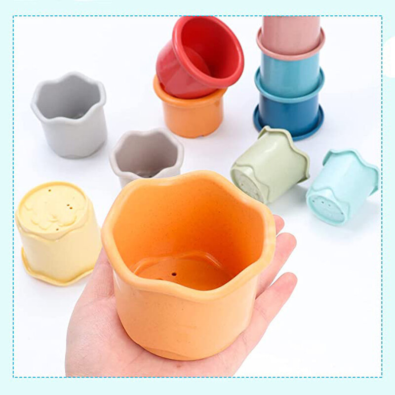 Juguete de tazas apilables para conejos, rompecabezas de animales pequeños reutilizables multicolores para esconder comida, envío directo