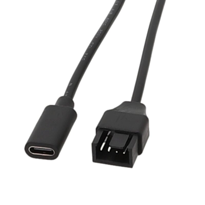 USB ファン アダプタ ケーブル タイプ から 3Pin 4Pin PC ファン電源ケーブル アダプタ ドロップシップ