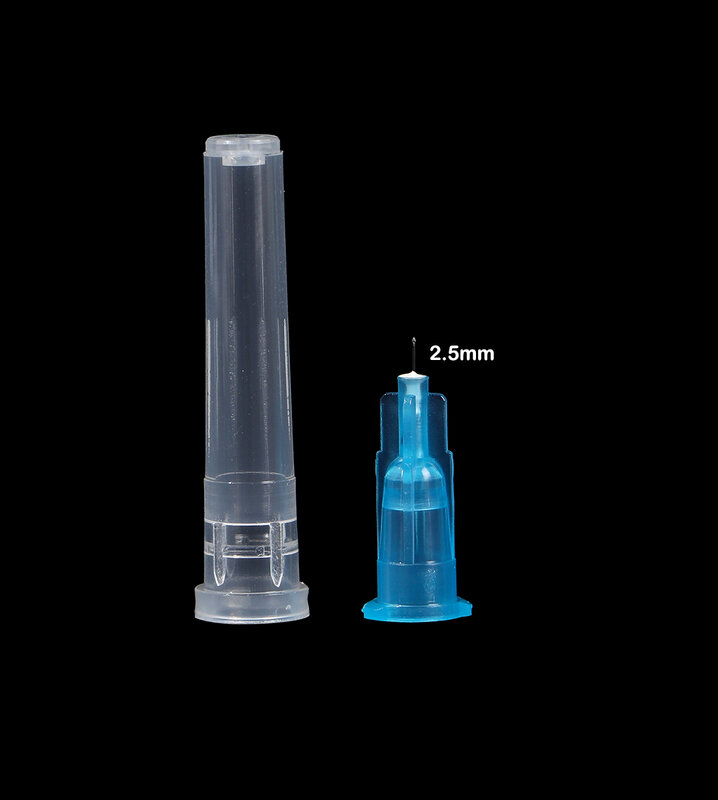 Agulhas pontiagudas descartáveis, agulha descartável, ferramenta distribuidora embalada individualmente, 1.5mm, 2.5mm, 4mm, 6mm, 8mm, 13mm, 34g