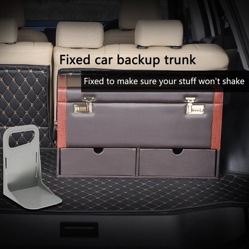 มัลติฟังก์ชั่รถ Auto Trunk Fixed Rack ผู้ถือกระเป๋าเดินทางกล่องขาตั้งกันกระแทก Organizer จัดเก็บรั้ว Units ผู้ถือ