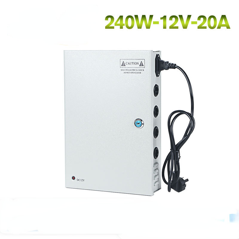 240W-12V-18CH 12V20A Switching Power Supply Multiple Output Power Box 240W Centralized Power Supply Full Power