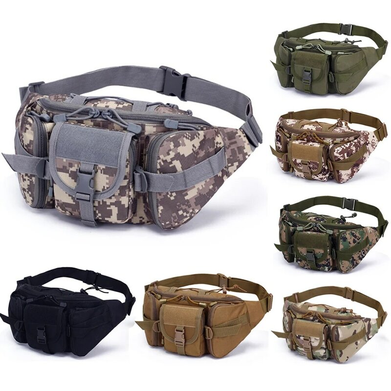 전술 허리 가방 낚시 파우치, 야외 하이킹, 대용량 방수 유틸리티 파우치, 라이딩 포켓, 사냥 등산 가방