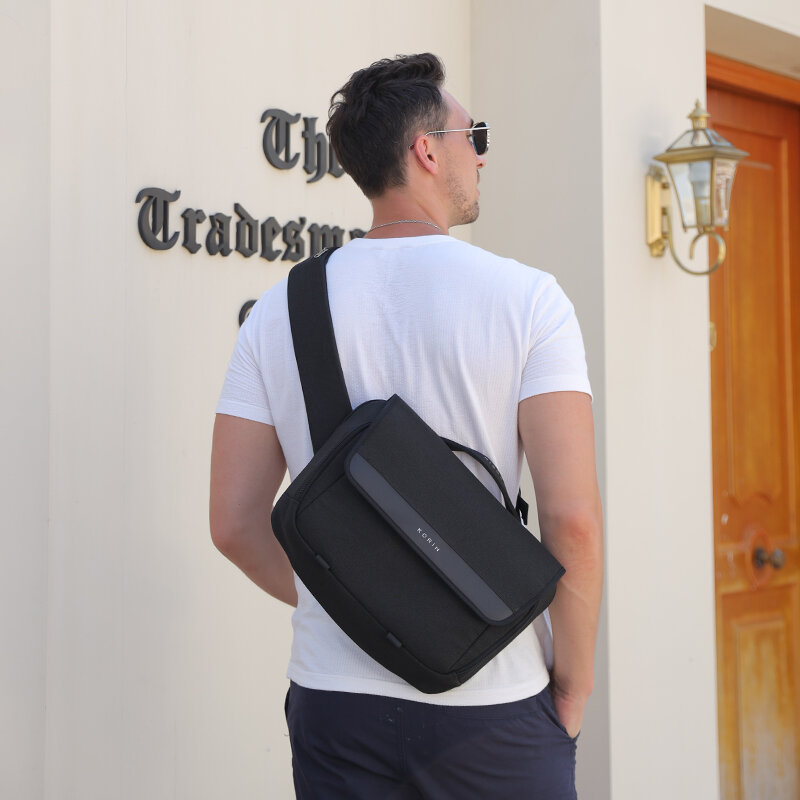 KORIN ClickSling X | Mega minimalistyczna chusta antykradzieżowa elegancka funkcjonalna torba ze sznurkiem mantra trzyczęściowa pochylona torba na ramię