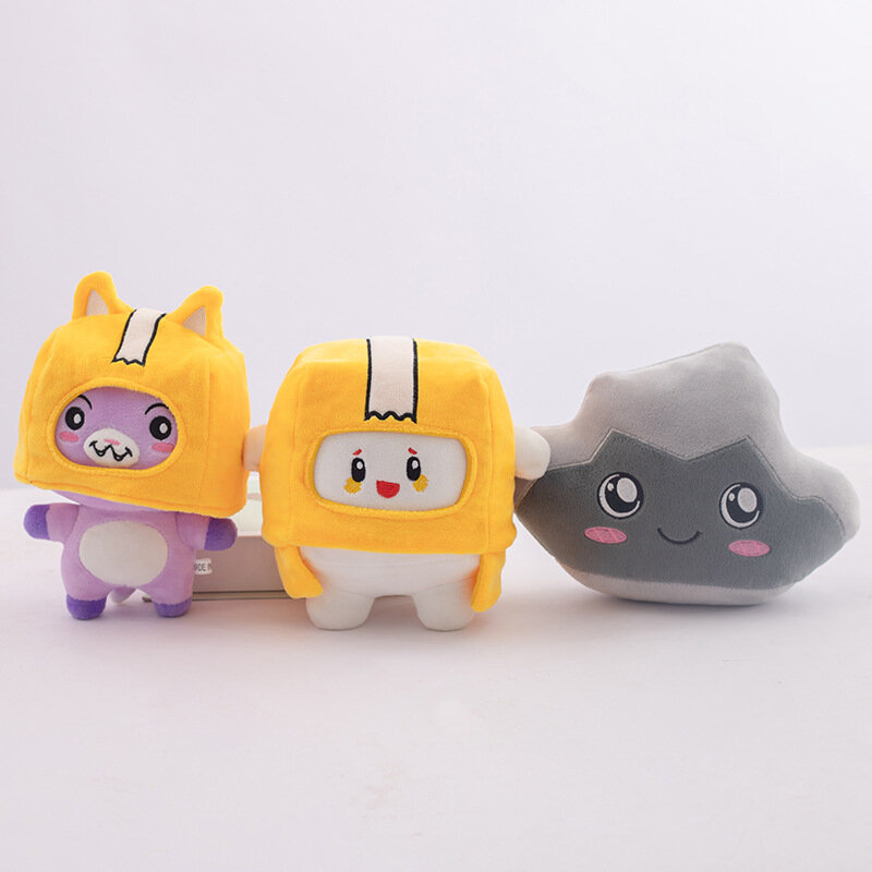 Lankybox mainan mewah 20-30cm boneka hewan Kawaii lembut gambar kartun hewan bantal hadiah ulang tahun untuk anak-anak