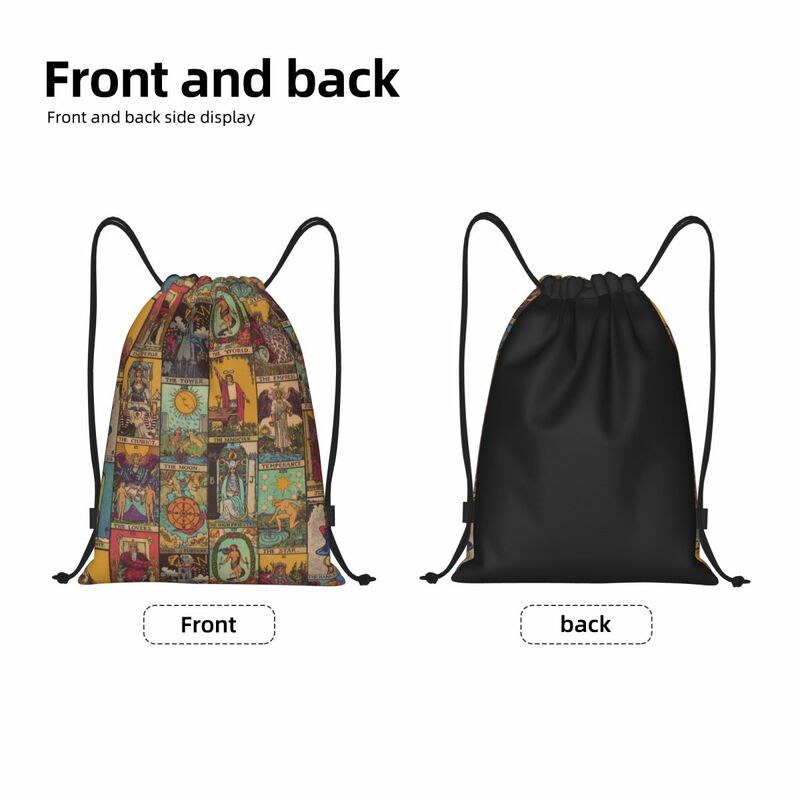 Винтажный рюкзак с завязками в стиле пэчворк, спортивный рюкзак для спортзала, Портативная сумка для Хэллоуина