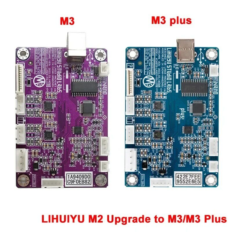 LIHUIYU-M2 actualizado a M3 M3 Plus, Nano controlador de placa base para 3020, 3040, 3050, 4060, máquina cortadora de grabado láser Co2