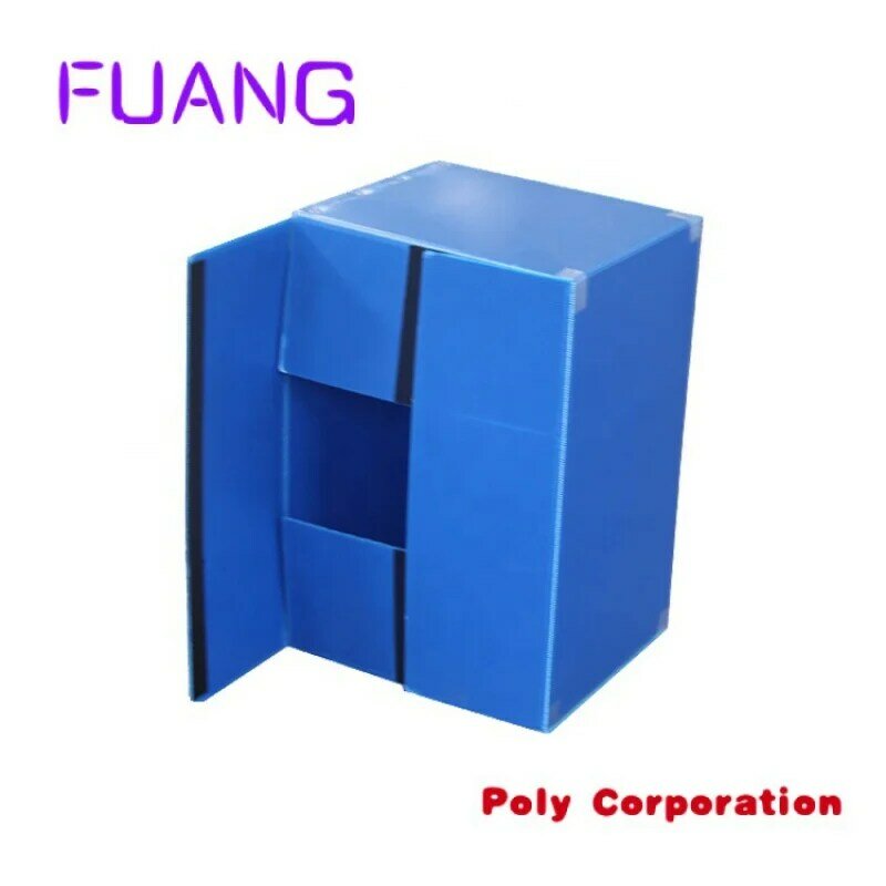 Caja de plástico corrugado plegable impermeable, caja de almacenamiento de plástico pp, tamaño personalizado