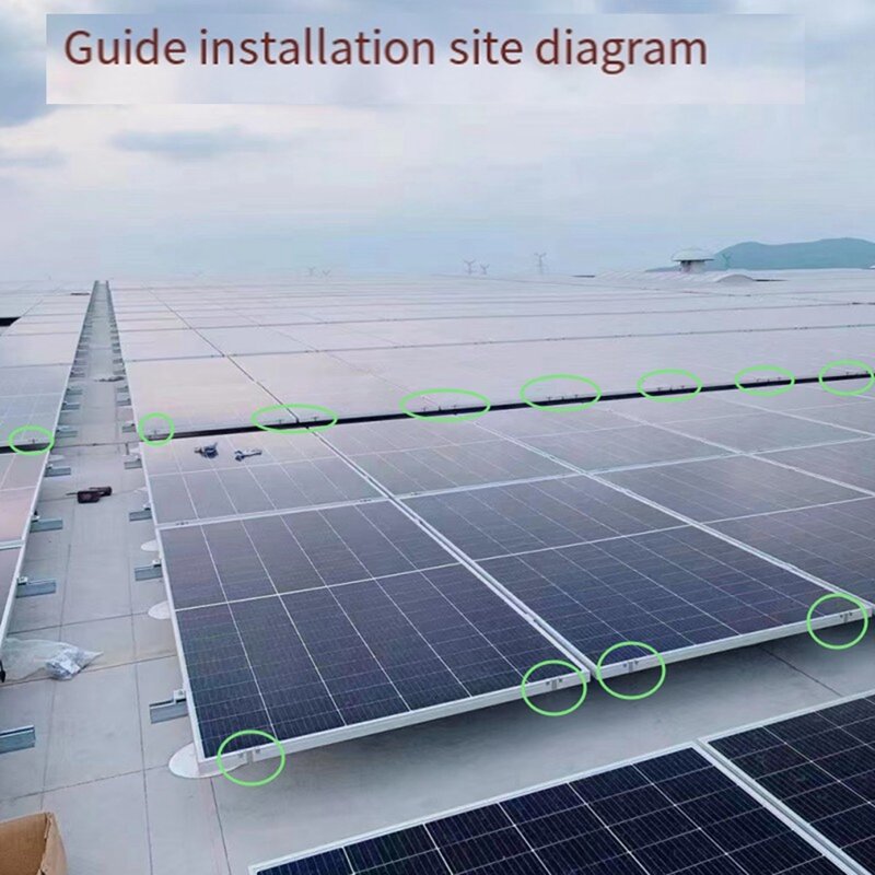 Hebilla de drenaje de Panel fotovoltaico, placa de superficie, Clip de drenaje de agua para Panel Solar, 35Mm, duradero, 20 piezas