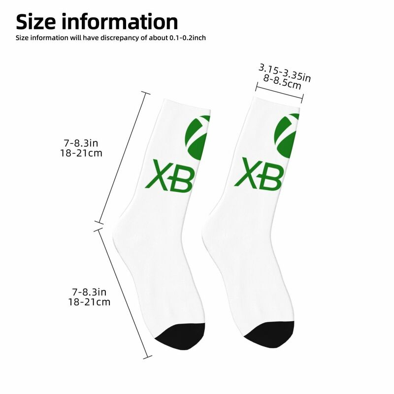 Chaussettes confortables avec logo Xbox pour hommes et femmes, accessoires fantaisie, tube moyen, cadeaux merveilleux