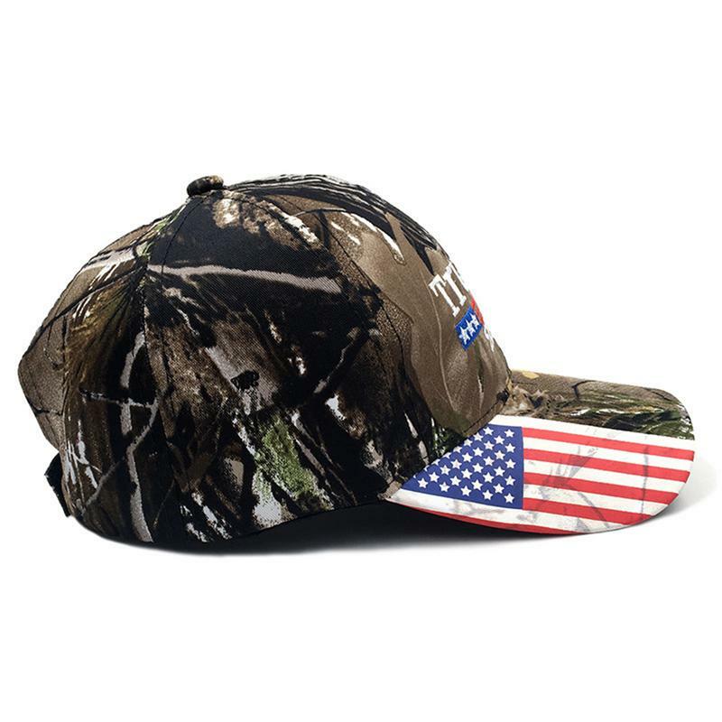 หมวกเบสบอลทรัมป์ unisex หมวก2024หมวกปักลายธงชาติอเมริกันหมวกทรัมป์ปรับได้หมวกทรัคเกอร์
