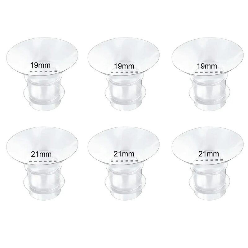 5 Size Breast Milk Pump Flange Inserts Breast Shield Converter Practical Breast Pump Replacement 13mm 15mm 17mm 19mm 21mm