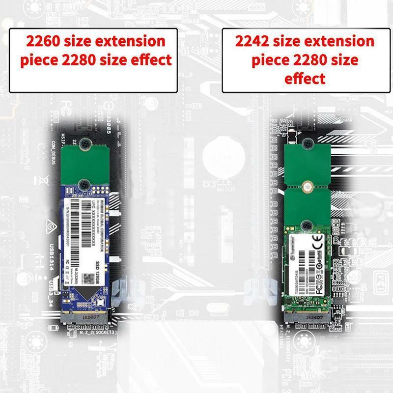 NGFF M.2 SSD 2242 do 2280, 2230 do 2280 Adapter karty/przedłużacz półki Adapter karty konwertera do komputer stancjonarny akcesoria