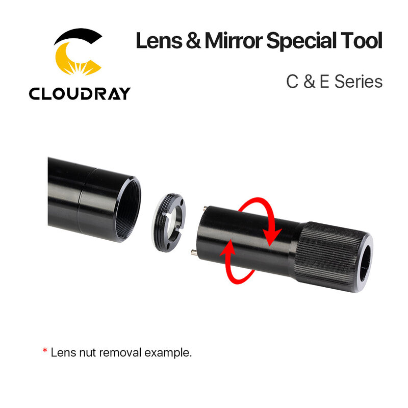 Outil de retrait et d'insertion de miroir de lentille Cloudray pour le retrait d'écrou de Tube de lentille de série C & E