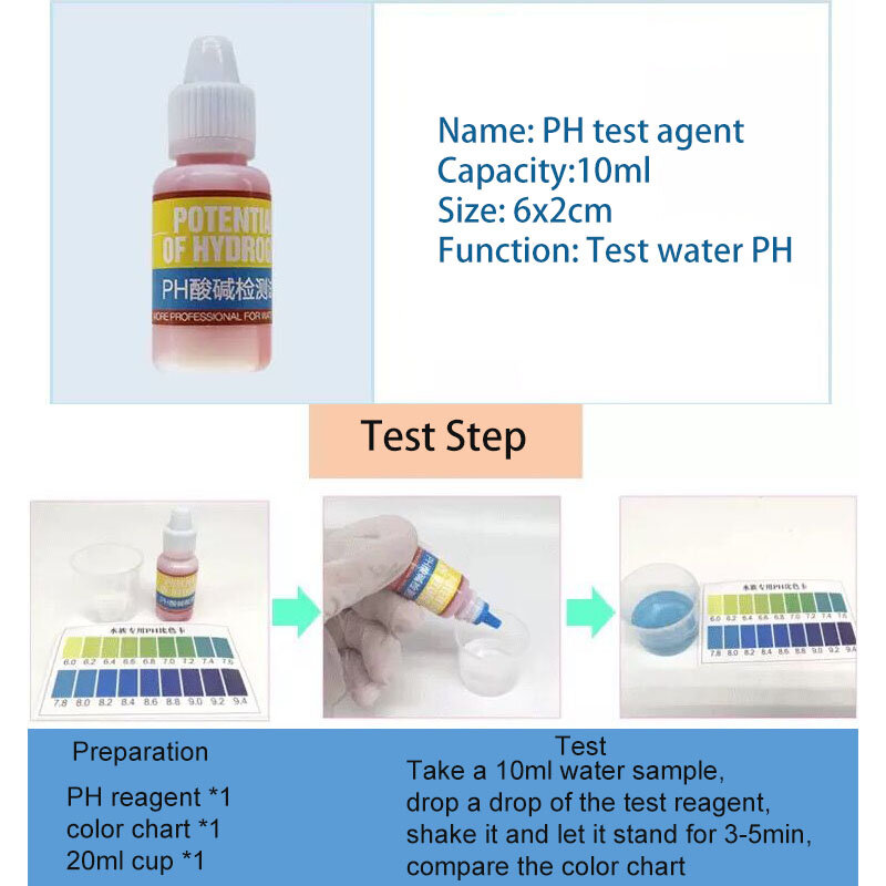 PH NH4 NO2 NO3 GH CI H2S środek DO sprawdzania sprawdzianów akwakultura akwarium woda akwariowa zestawy testowe narzędzia akcesoria