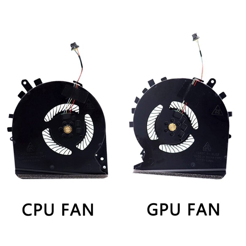 Radiador CPU + GPU DC 5V 4 pines 4 cables ventilador enfriador de portátil para HP Pavilion Gaming 15-DK 15-DK0068WM Ventilador