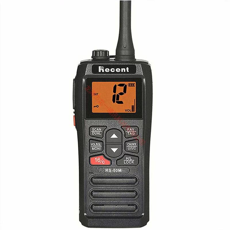 راديو بحري VHF ، IPX7 مقاوم للماء ، RS50M ، عائم محمول باليد ، جهاز اتصال لاسلكي