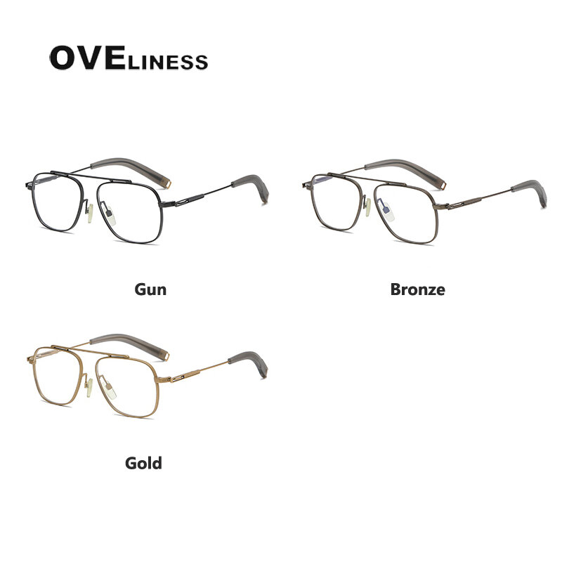 Acetate Titanium Glasses Frame for Men 2022 New Retro Vintage square Prescription Eyeglasses frames Optical Spectacles Eyewear