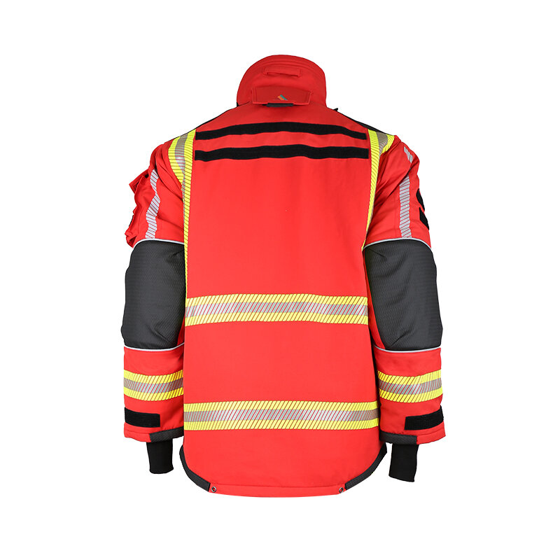 Setelan pemadam kebakaran seragam Nomex kain EN469 pemadam kebakaran baru