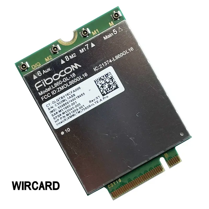 New WIRCARD L860-GL-16 LTE CAT16 Module for 4G L860-GL M52040-005 4G modem NGFF M.2 For HP Laptop