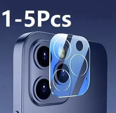 1-5Pcs 3D Camera Glass Protectors for iPhone 15 14 13 11 12 Pro Max Lens Protective Glass Film for iPhone 15 14 Plus 12 13 Mini