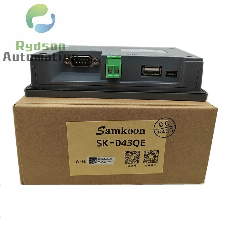 Samkoon-SK-043QE con pantalla táctil de 4,3 pulgadas, SK-043QT, DC24V, Memoria HMI, 128M, Flash, 128M, DDR3, CPU Cortex A8, 600MHZ, COM:RS232, 422, 485