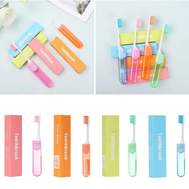Useful Soft Travel Camping Business Trip Oral Cleaning Outdoor Tooth Brush Folding Toothbrush