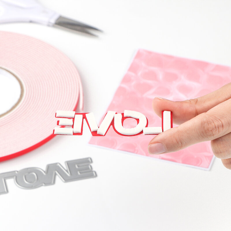 Rollo de espuma adhesiva de doble cara, cinta adhesiva 3D de 5/10m de longitud, tamaño surtido, para álbum de recortes DIY, tarjeta agitadora con purpurina