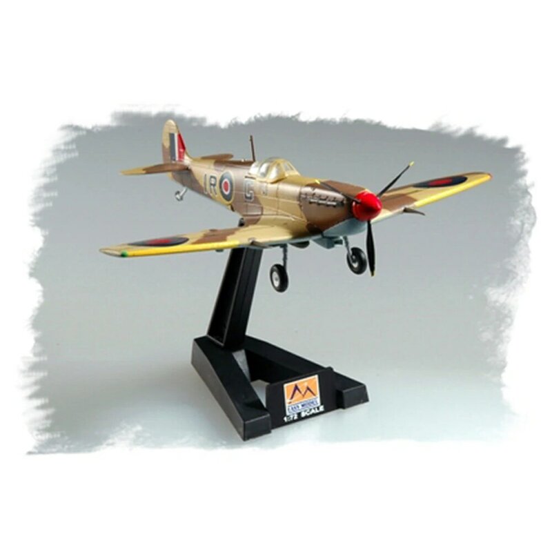 نموذج عسكري نهائي مجمع ، Easymodel ، بلاستيك ثابت 1:72 ، مقاتل Spitfire RAF ، قائد ، هدية ، مجموعة