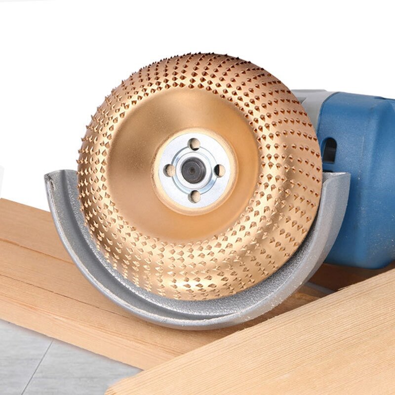 4 Pcs Wood Carving Disc Set For 4In Or 4 1/2In Angle Grinder, Woodwork Cutting Sand Circular Metal Cutter Wheel Tools Durable