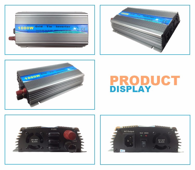 In Stock!!! PowMr Solar On Grid-Tie Inverter 1000W 110V/220VAC Output GTI-1000W MPPT Function Micro Grid Tie Inverter