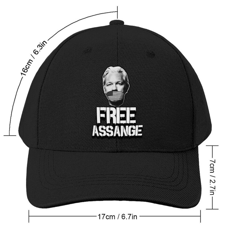 Frei Julián Assange-gorra de béisbol para hombre y mujer, sombrero de lujo, ropa de calle, sombreros de verano, Rave