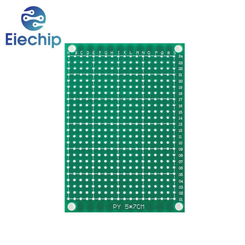 10 pz 5*7CM scheda PCB prototipo singolo lato verde circuiti fai da te Pcb scheda universale Kit elettronico