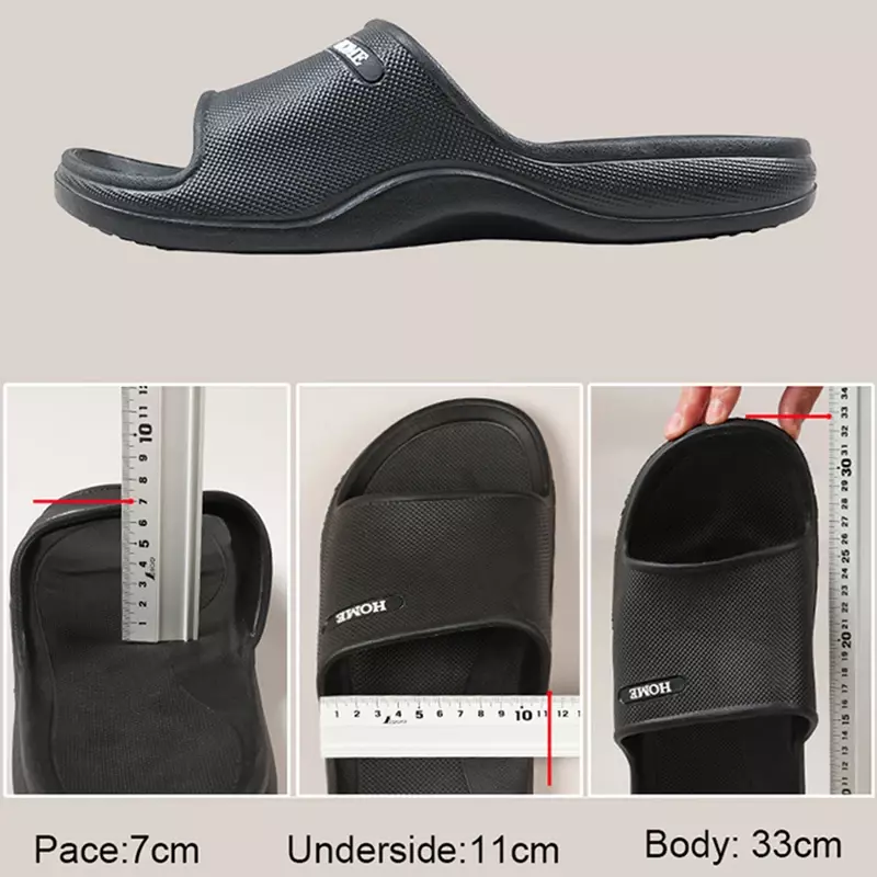 Plus Size 4950 Slippers Men Summer Bathroom Slides Non-slip Home Indoor Shoes Outdoor Beach Sandals Male Soft Sole Slippers