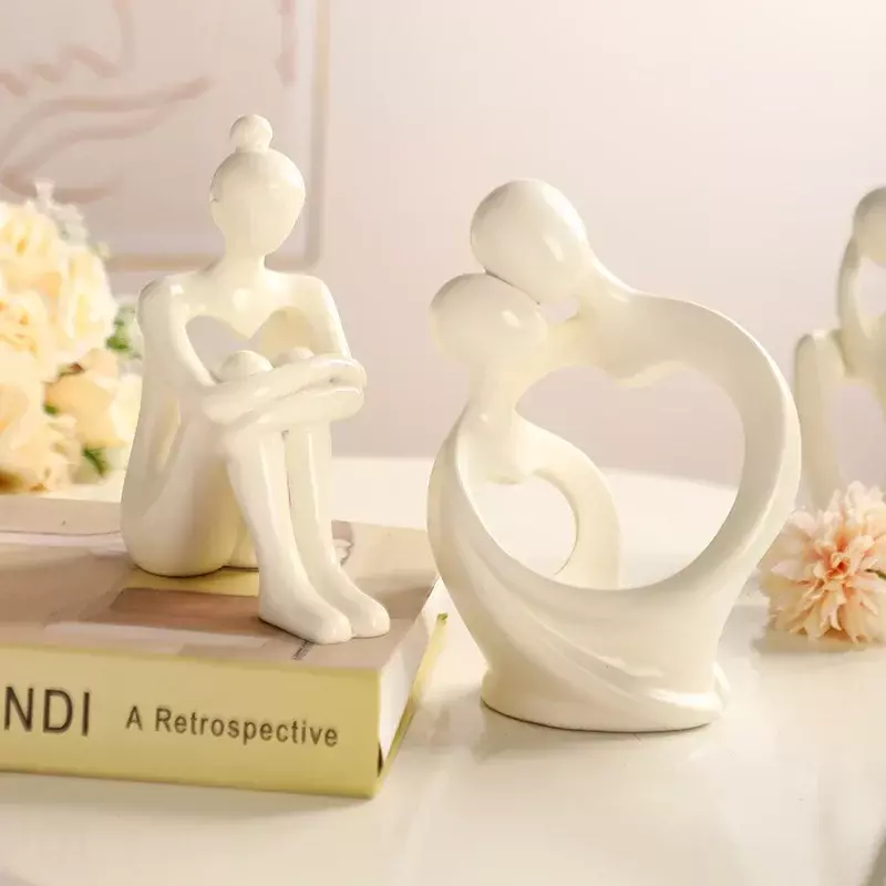 Desktop-Kunst abstrakten Charakter nach Hause Wohnzimmer Weins chrank nordischen Stil Dekoration Hochzeit Paar Dekoration Ornamente