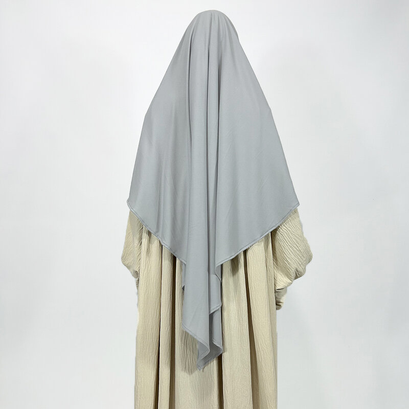 New Premium Jersey Khimar EID Ramadan di alta qualità elastico traspirante un strato istantaneo Hijab donne musulmane sciarpa da preghiera islamica