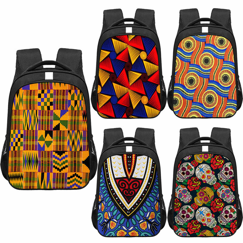 Mochilas escolares con estampado tradicional africano para niñas, mochila escolar de primaria, bolsa de libros para estudiantes, bolsa de viaje hermosa para mujer