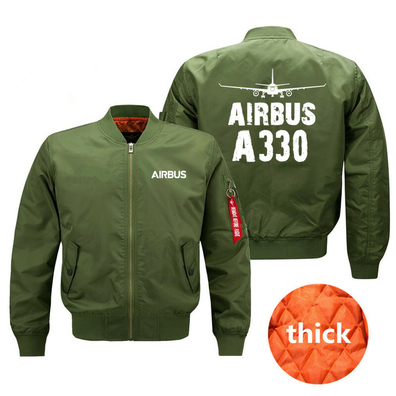 Chaquetas de aviador para hombre, abrigos de piloto Airbus A330, primavera, otoño e invierno, S-8XL