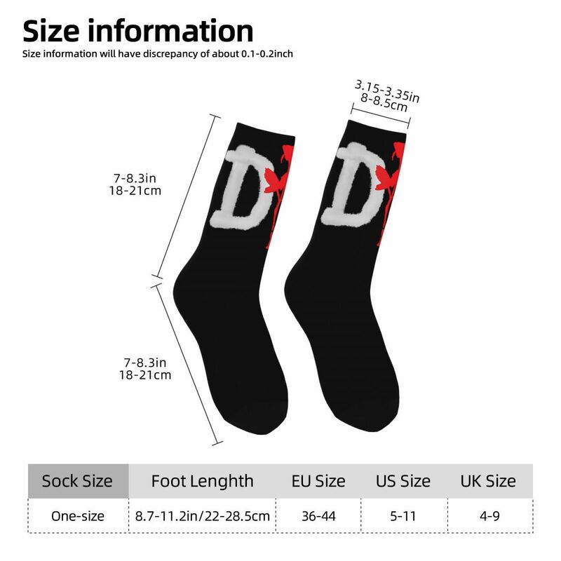 Классные модные крутые зимние носки унисекс для Команды Depeche, уличные счастливые носки, уличный стиль, сумасшедшие носки