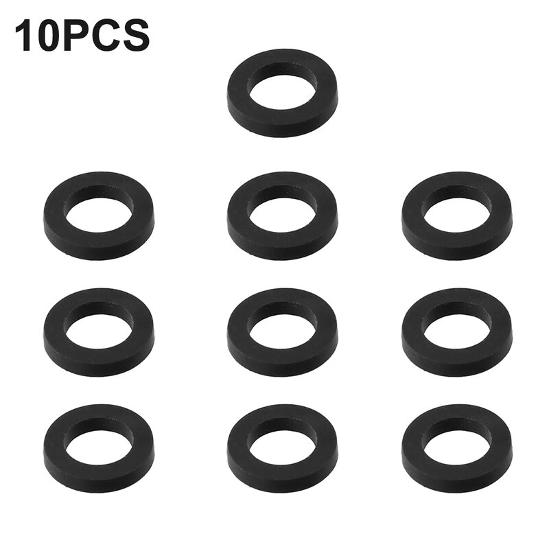 10 шт. резиновые шайбы, черная сменная прокладка, герметичное уплотнение для смесителя для фиксации герметичной капельной трубы для душа, Бытовые аксессуары