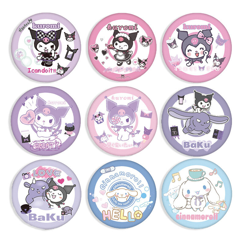 Nieuwe Sanrio Schattige En Mooie E-Stijl Anime Kleding Badge Badge Kitty Cat Yugui Hond Kerstcadeau Twee Yuan Zhou Grens Val