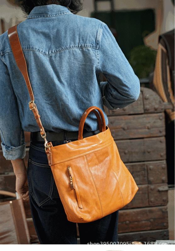 Vintage prane prawdziwa skórzana teczka damska torba damska Tote torebki luksusowa moda o dużej pojemności torby listonoszki 2023