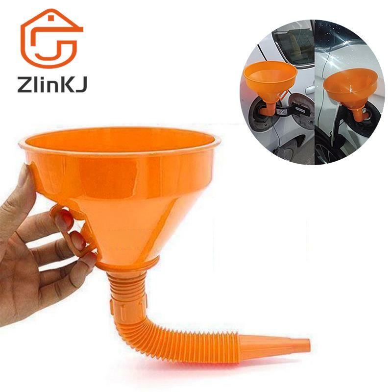 2-In-1 Refueling Funnel with Strainer Can Spout for Oil Water Fuel Petrol Diesel Gasoline for Auto Car Motorcycle Bike Truck ATV