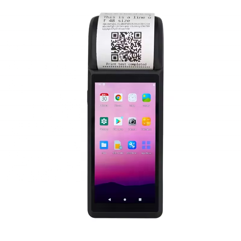 5.45 ''pos terminal android smart restaurant system maschine touch 3g/4g nfc mobiler handheld gürtel drucker