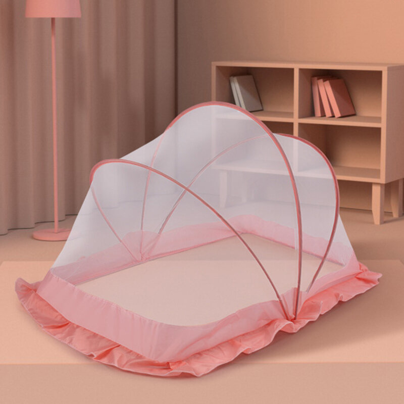 Crib Mosquito Net Encrypted Children Yurt Free Installation Portable Foldable Cribs Tent Cradle Bed Sleeping Pad москитная сетка