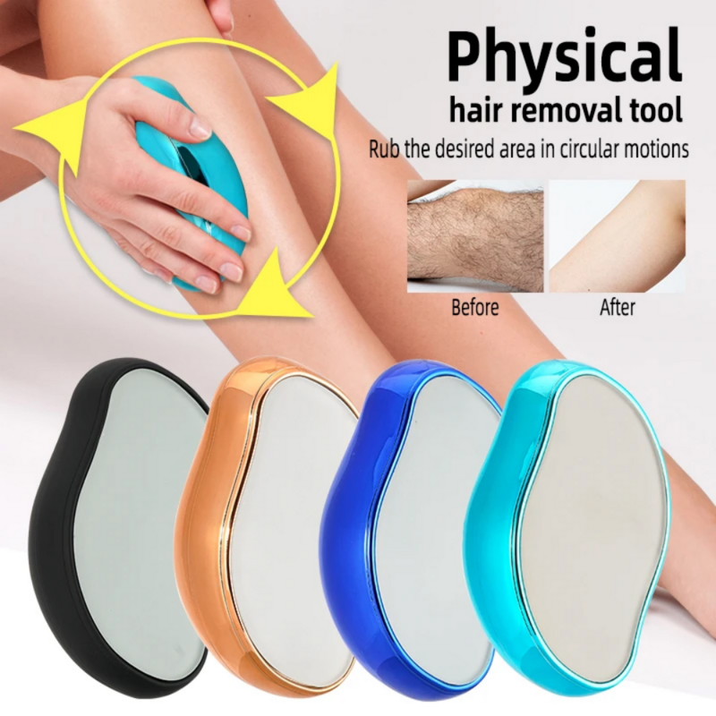 Эпилятор нано безболезненный, ластик для удаления волос с кристаллами, средство для удаления волос из физического стекла, для мужчин и женщин, инструмент для красоты тела