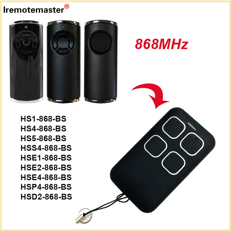 868MHz HORMANN BiSecur / BS Series Remote Control Clone HORMANN HSE 2 4 1 HS 1 2 5 HSP4 HSD2 868 BS telecomando per porta del Garage